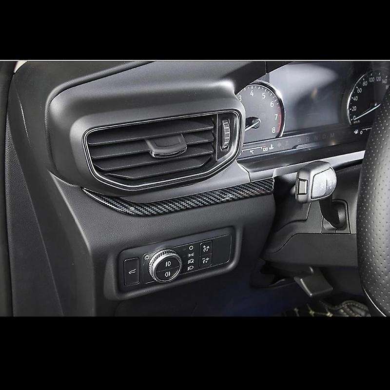 for Explorer 2020 3PCS Carbon Fiber ABS Car Dashboard Trim Console Panel Molding Cover