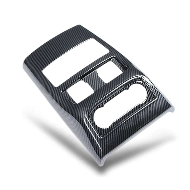 for Explorer 2020 Rear Air Condition Outlet Vent Knob USB Panel Frame Cover Trim Carbon Fiber Car Ac