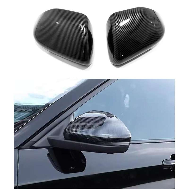 for Explorer 2020 2021 2022 2023 Exterior Side Mirror Caps Mirror Cover Trim Accessories (Carbon Fib