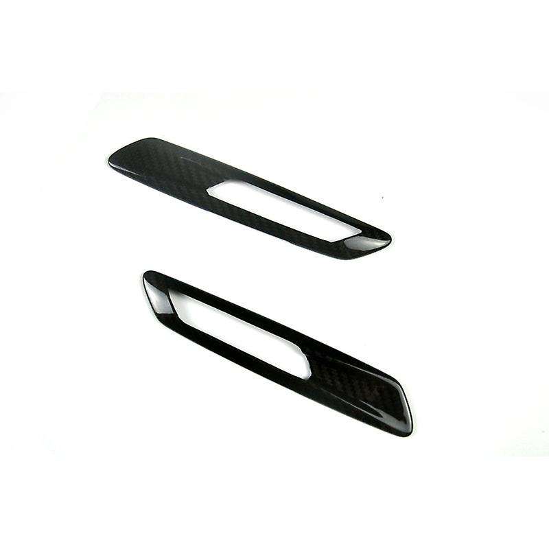 for F10 5 Series 520 525 2011-2013 Carbon Fiber Front Side Light Eyebrow Eyelid Sticker Trim
