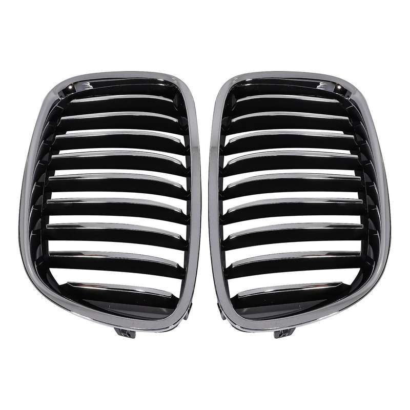 for  F07 5 Series GT 520 528 530 535 550 2010-2017 Chrome Front Bumper Hood Kidney Grill Grille