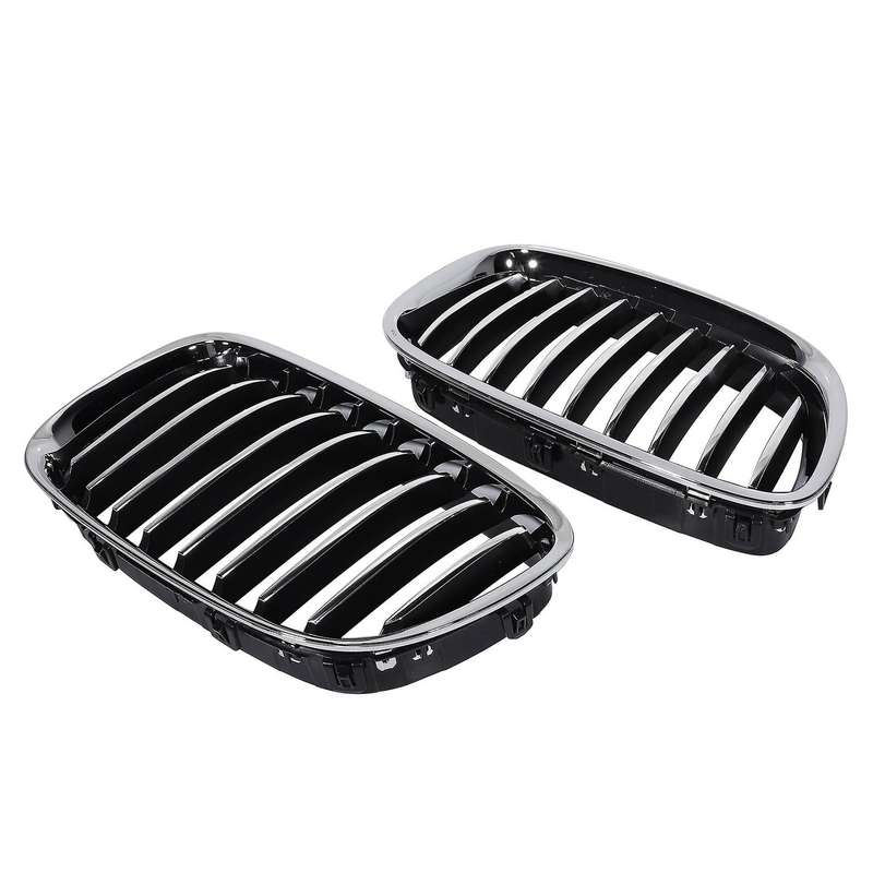 for  F07 5 Series GT 520 528 530 535 550 2010-2017 Chrome Front Bumper Hood Kidney Grill Grille