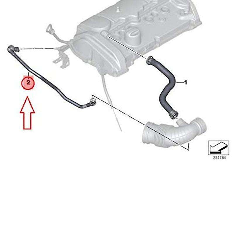 for F20 F30 Petrol Crankcase Ventilation Vent Tubing 11157614690