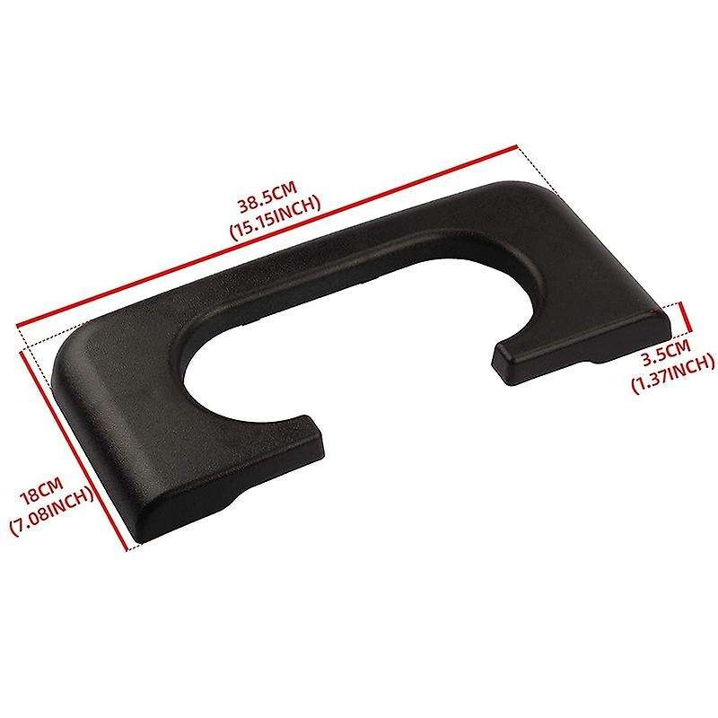 for F250 F350 F450 1999-2010 Rear Center Console Cup Holder Central Armrest Cushion Assembly, Black