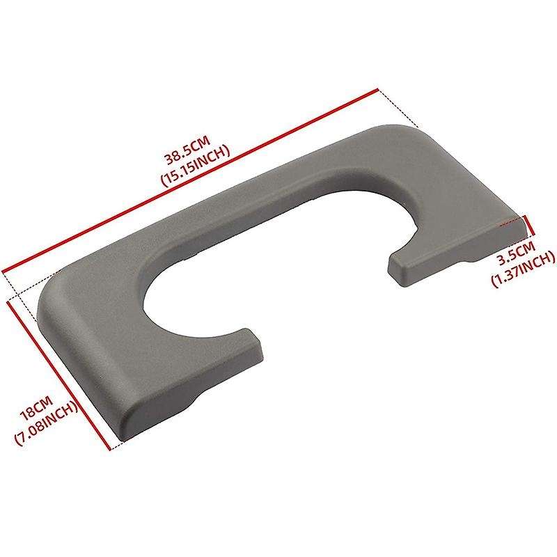 for F250 F350 F450 1999-2010 Rear Center Console Cup Holder Central Armrest Cushion Assembly, Gray