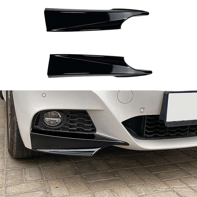 for F34 GT Front Bumper Lip Diffuser Splitter Spoiler Protector 325D 328I 335D 335I 2014-2019 Black