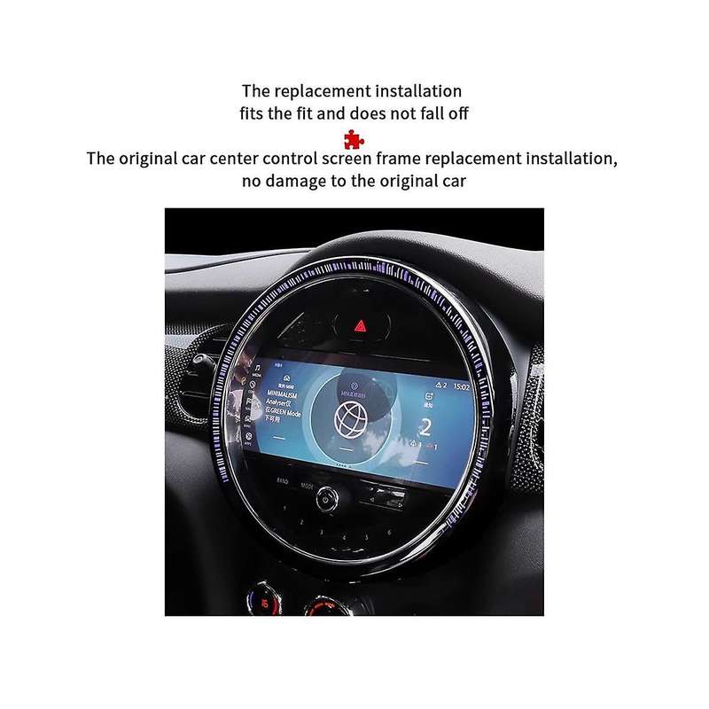 for F55 F56 Center Console Screen Decorative Frame for Mini F57 Car Center Control Cover 2014- 2022