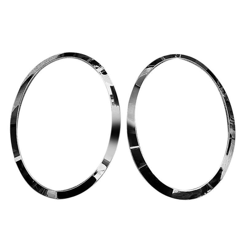 for F55 F56 F57 03-18 Chrome Left Right Front Headlights Frame Headlight Eyebrow Ring Cover Trim Re