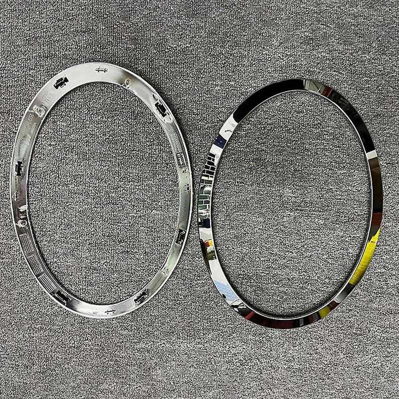 for F55 F56 F57 03-18 Chrome Left Right Front Headlights Frame Headlight Eyebrow Ring Cover Trim Re