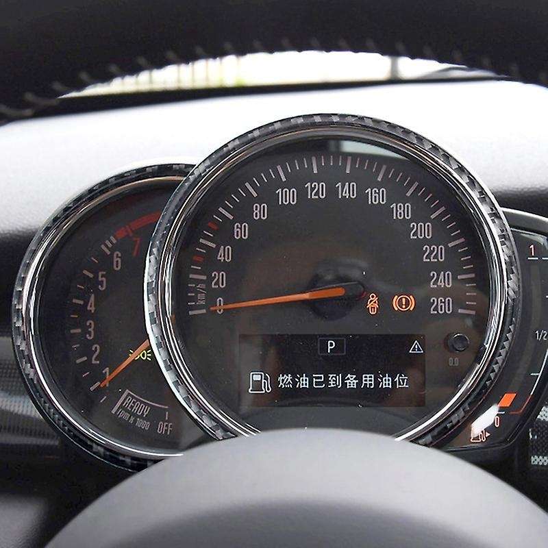 for F55 F56 Instrument Decoration Frame Speedometer Frame Modification Carbon Fiber Black
