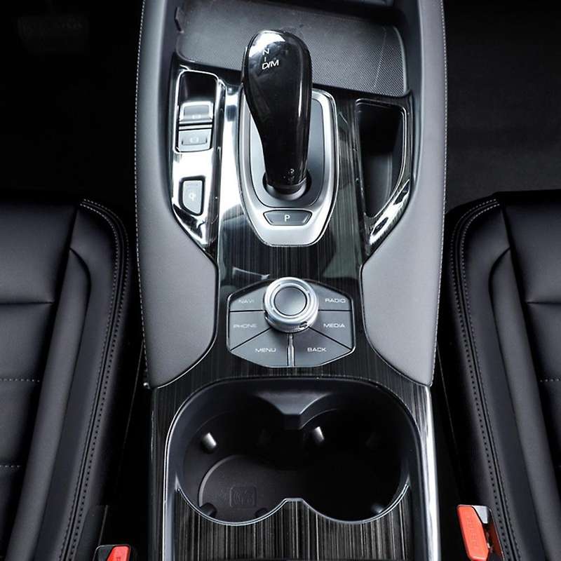 for F7 F7X Stainless Steel Cup Holder Frame Center Console Protect Case Trim Decoration Accessories