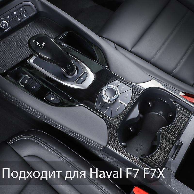 for F7 F7X Stainless Steel Cup Holder Frame Center Console Protect Case Trim Decoration Accessories