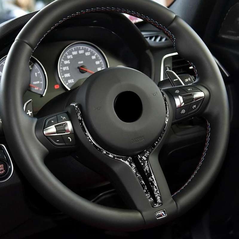 for F80 M3 F82 F10 M5 F06 F12 F13 M6 F15 X5M F16 X6M M-Sport Pattern Steering Wheel Trim Car Accesso