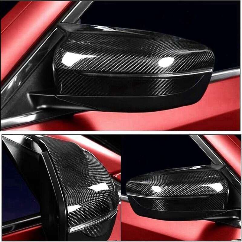 for F90 M5 F91 F92 M8 2018-2022 Real Carbon Fiber Rearview Mirror Cover Add On