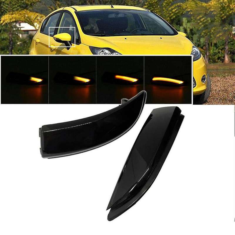 for Fiesta 08-17 Flowing Turn Signal Light LED Side Wing Rearview Mirror Dynamic Indicator Blinker R