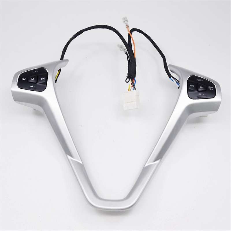 for Fiesta MK7 MK8 Escort Ecosport Car Red LED Cruise Switch Button with Steering Wheel Trim Frame