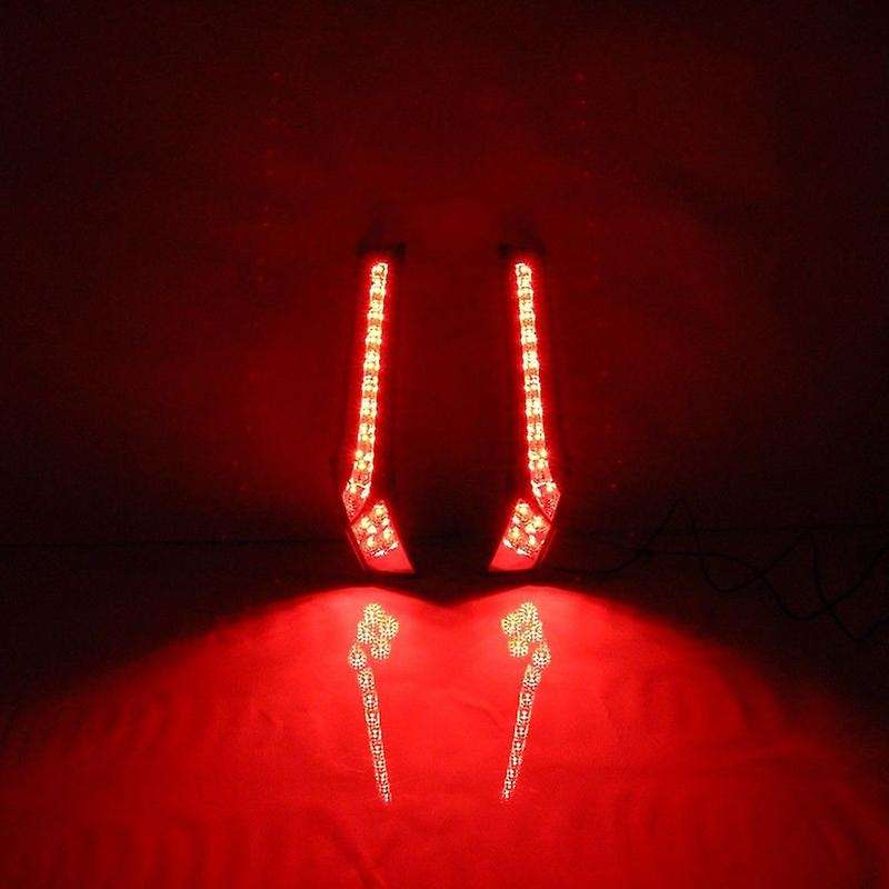 for Fit Jazz 2014 2015 Red LED Rear Pillar Tail Brake Light Lamp