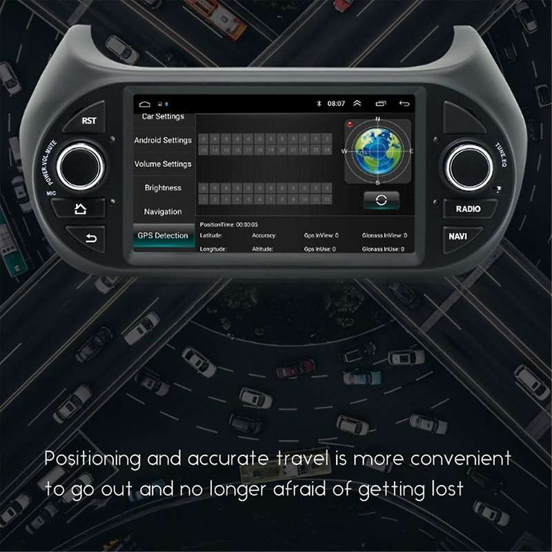 for Fiorino Bipper GPS Carplay Android Car 4G Radio Car Multimedia Player 7 Inch, 1+32GB