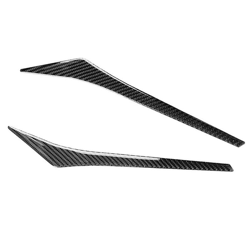 for Fit Jazz 2014-2016 Carbon Fiber Headlights Eyebrows Cover Eyelash head light lamp Stickers Car A