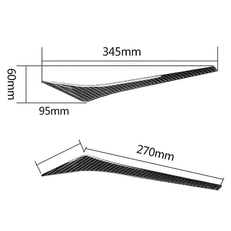 for Fit Jazz 2014-2016 Carbon Fiber Headlights Eyebrows Cover Eyelash head light lamp Stickers Car A