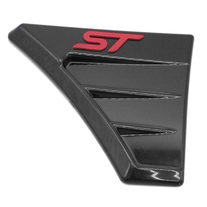 for Focus 2 2004-2012 ST Style Bright Black Side Wing Air Flow Grill Intake Vent Trim