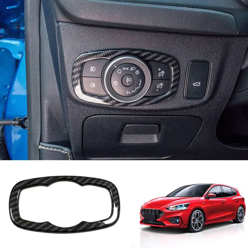 for Focus 2019 2020 Car Head Light Lamps Adjustment Switch Cover Trim Accessories B