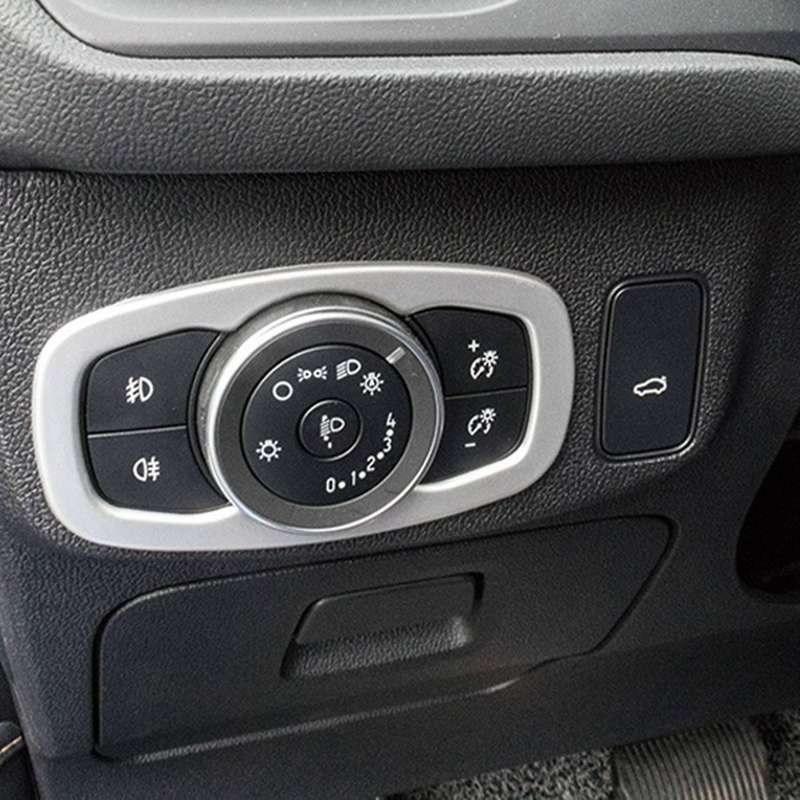 for Focus 2019 2020 Car Head Light Lamps Adjustment Switch Cover Trim Accessories B