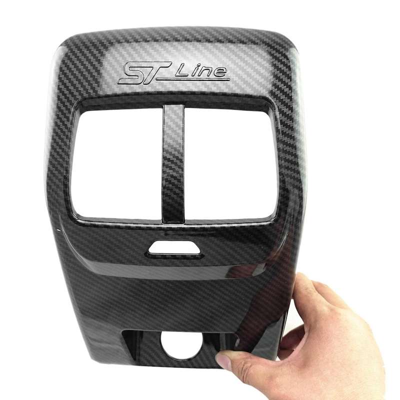for Focus MK4 2019-2021 ST Line Carbon Fiber Rear Air Conditioning Outlet Panel Frame Cover
