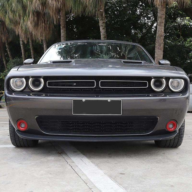 for Fog Light Turn Single Cover Bezels Trim for 2015-2020 Accessories, ABS Red, 2Pcs