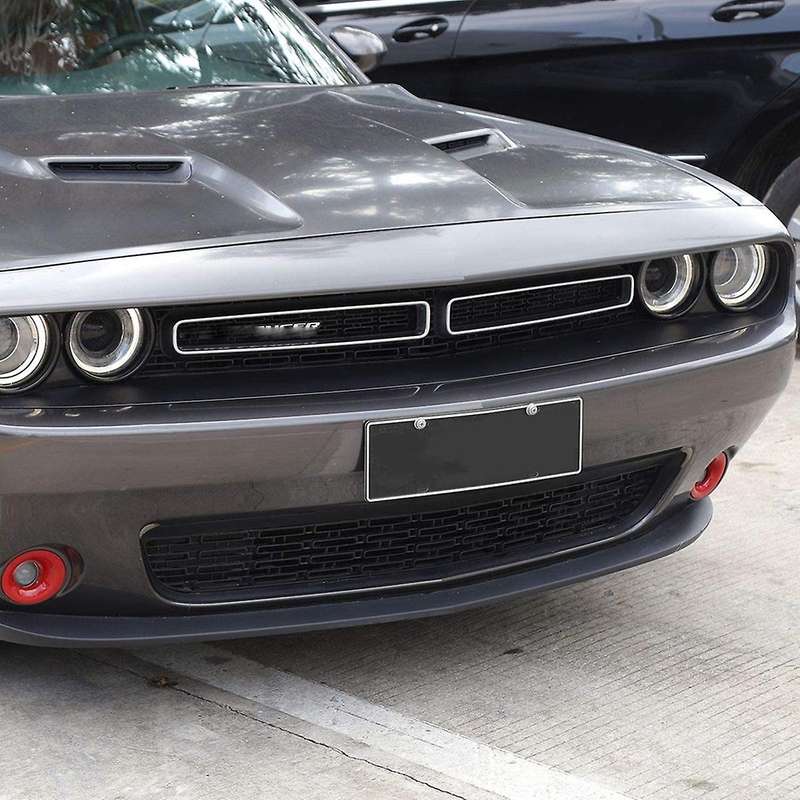 for Fog Light Turn Single Cover Bezels Trim for 2015-2020 Accessories, ABS Red, 2Pcs