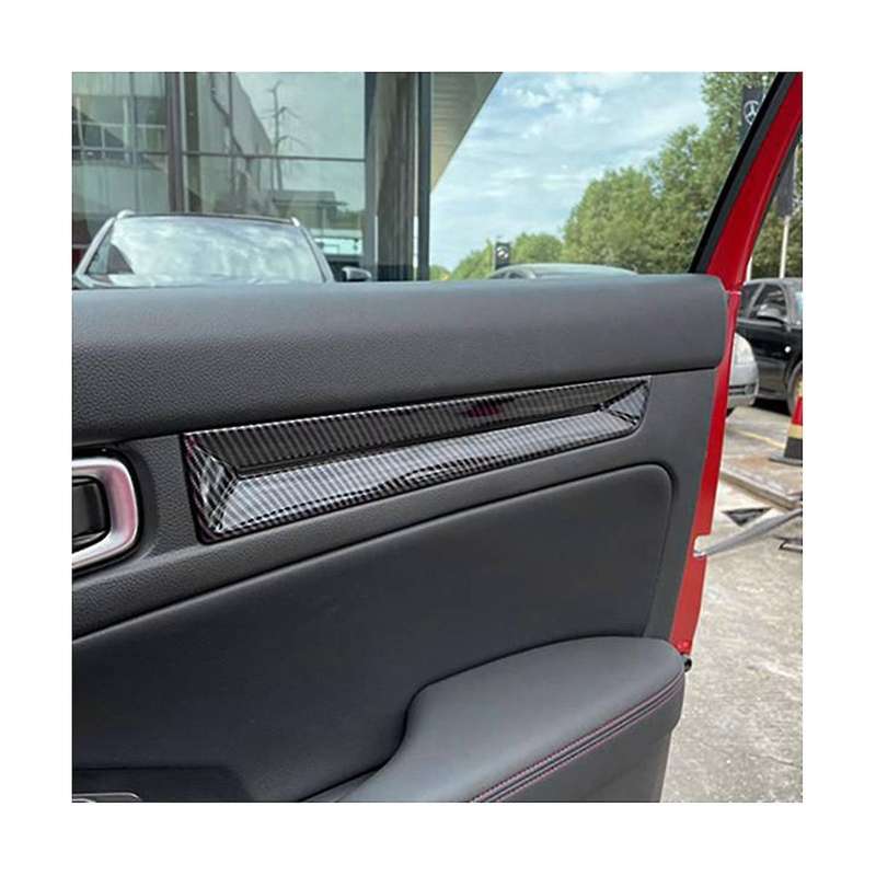 for for 11th Generation 2021-2022 Car Carbon Fiber Inner Door Panels Strip Decoration Cover Trim