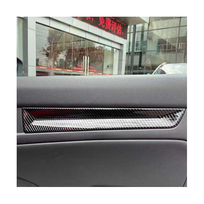 for for 11th Generation 2021-2022 Car Carbon Fiber Inner Door Panels Strip Decoration Cover Trim