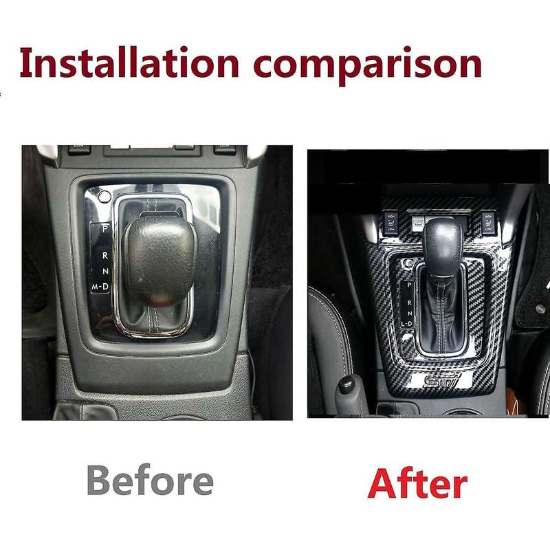 for Forester 2013-2018 Car Gear Shift Knob Panel Cover Trim Decor Frame Sticker Accessories, Bright
