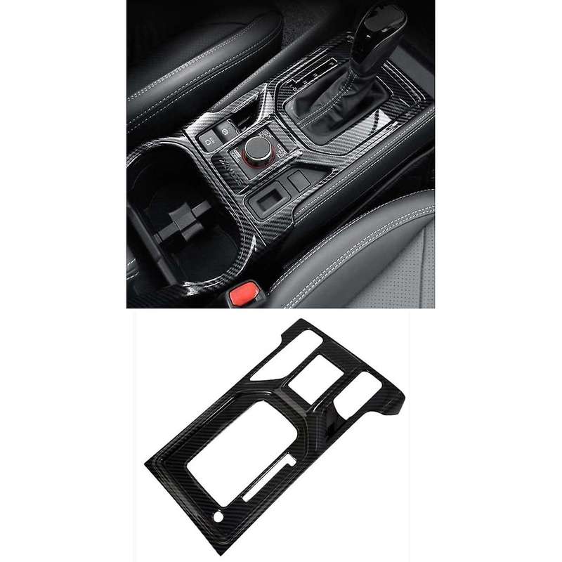 for Forester 2019-2021 Car Carbon Fiber ABS Gear Shift Box Panel Cover Trim Frame Sticker Decoration