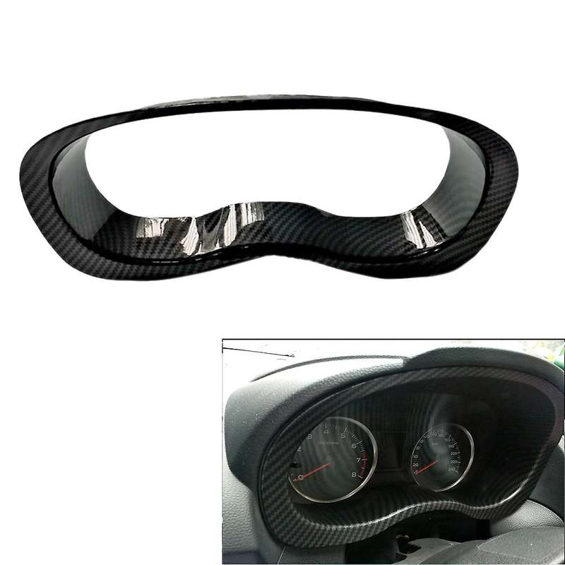 for Forester Levorg XV Glossy Carbon Fiber Interior Dashboard Speed Meter Display Frame Trim Cover