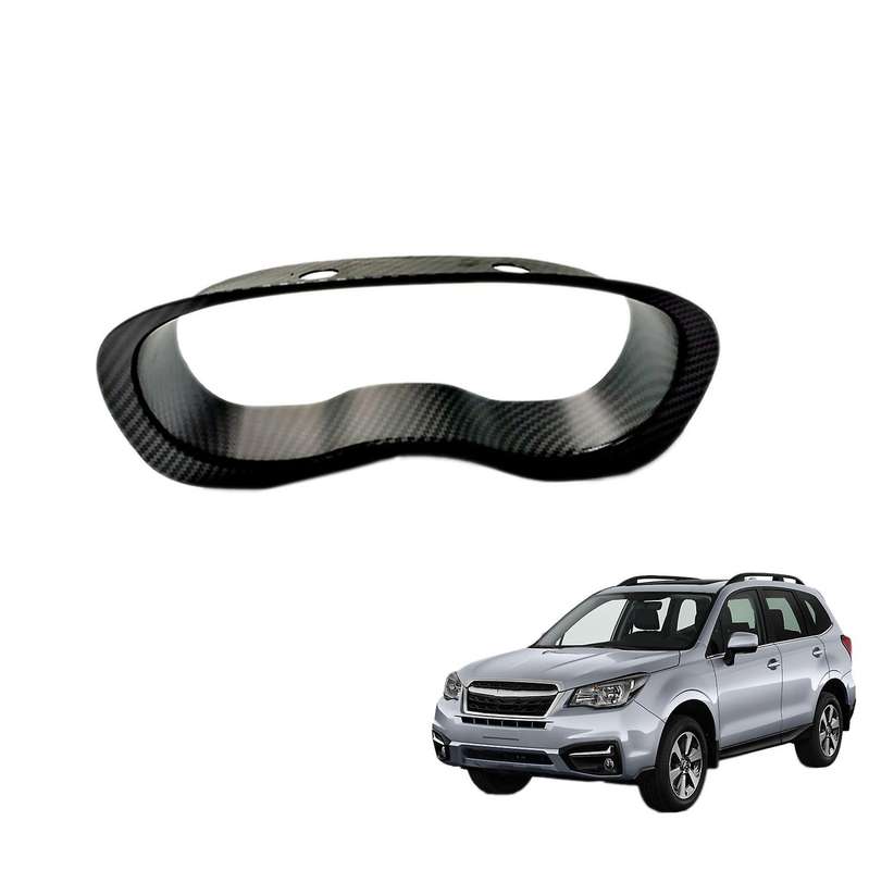 for Forester Levorg XV Glossy Carbon Fiber Interior Dashboard Speed Meter Display Frame Trim Cover