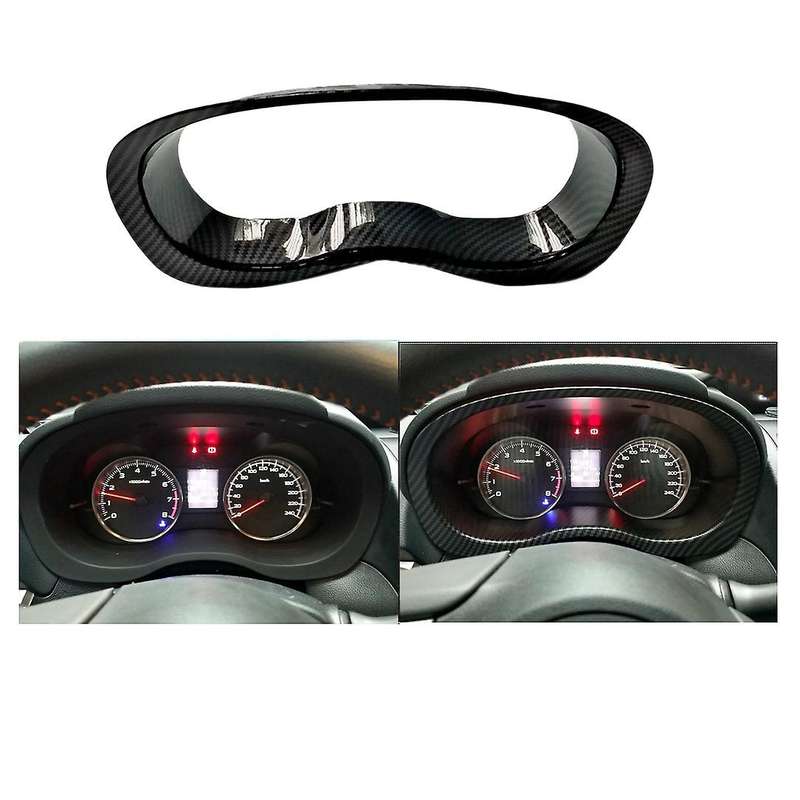 for Forester Levorg XV Glossy Carbon Fiber Interior Dashboard Speed Meter Display Frame Trim Cover
