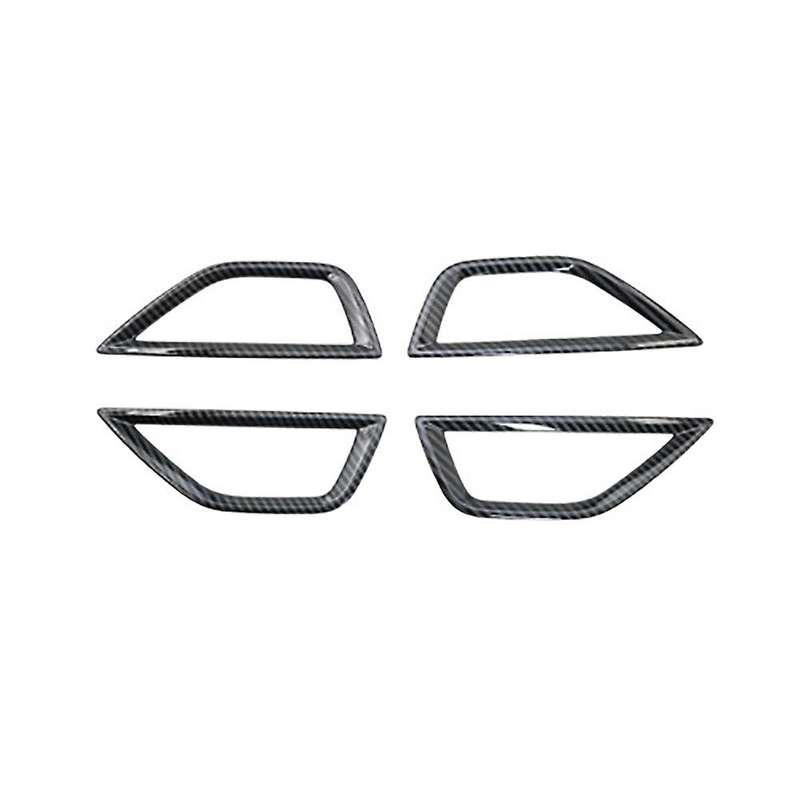 for Forester 2019-2021 Carbon Fiber Interior Door Handle Bowl Cover Trim Decorative Frame Stickers A