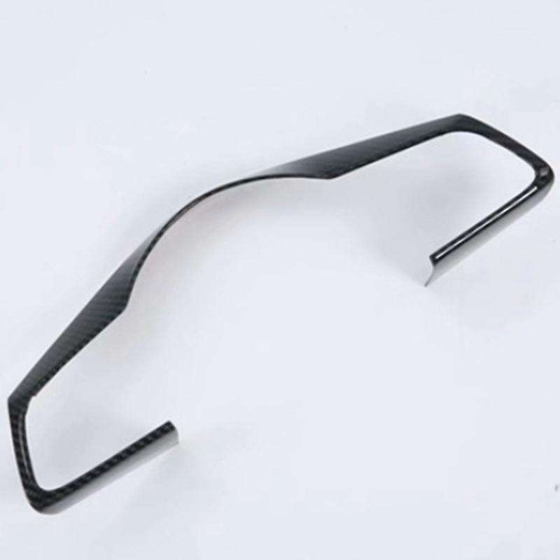 for Forte Cerato Carbon Fiber Steering Wheel Cover Molding Trim Decoration Frame Inner Accessories