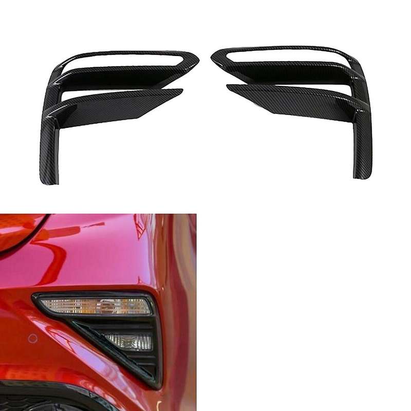 for Forte Cerato 2019 2020 2021 Carbon Fiber Front Fog Light Lamp Cover Trim Foglight Bezel Decorati