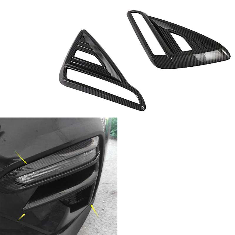 for Forte Cerato 2019 2020 2021 Carbon Fiber Rear Fog Light Lamp Cover Trim Foglight Bezel Decoratio