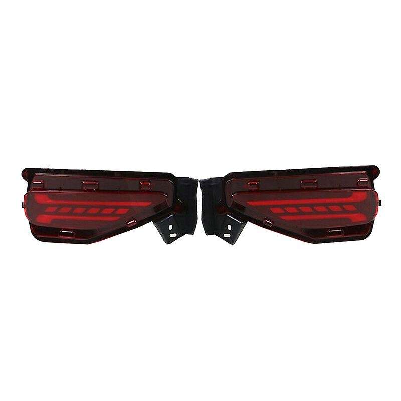 for Fortuner 2016-2019 LED Rear Bumper Fog Light Brake Light Indicator Lamp Night Driving Lights Ref