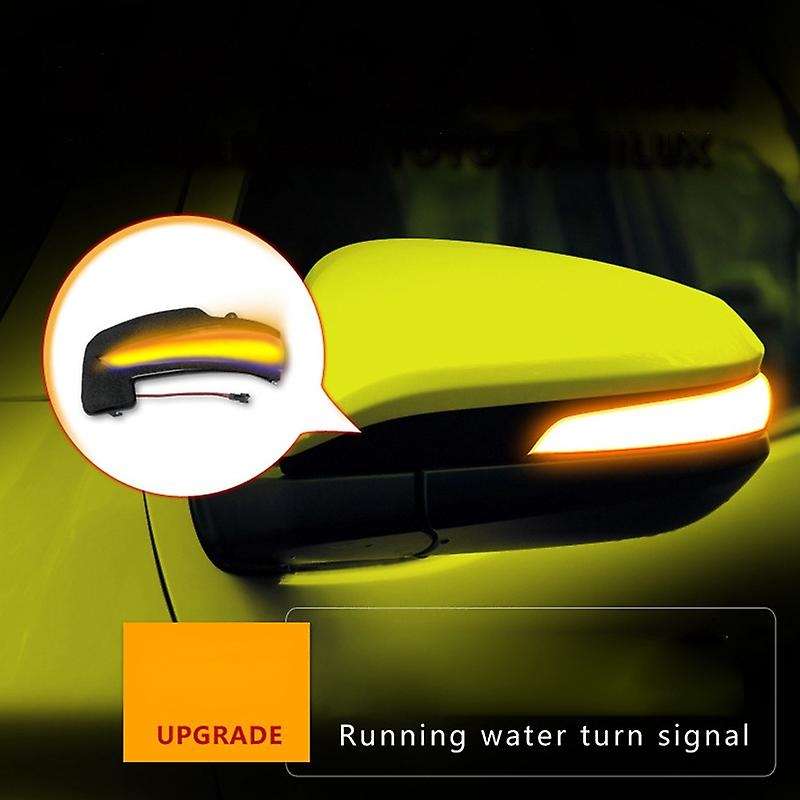 for Fortuner 2016-2019 Side Rear View Mirror Indicator LED Dynamic Turn Signal Light Sequential Lamp