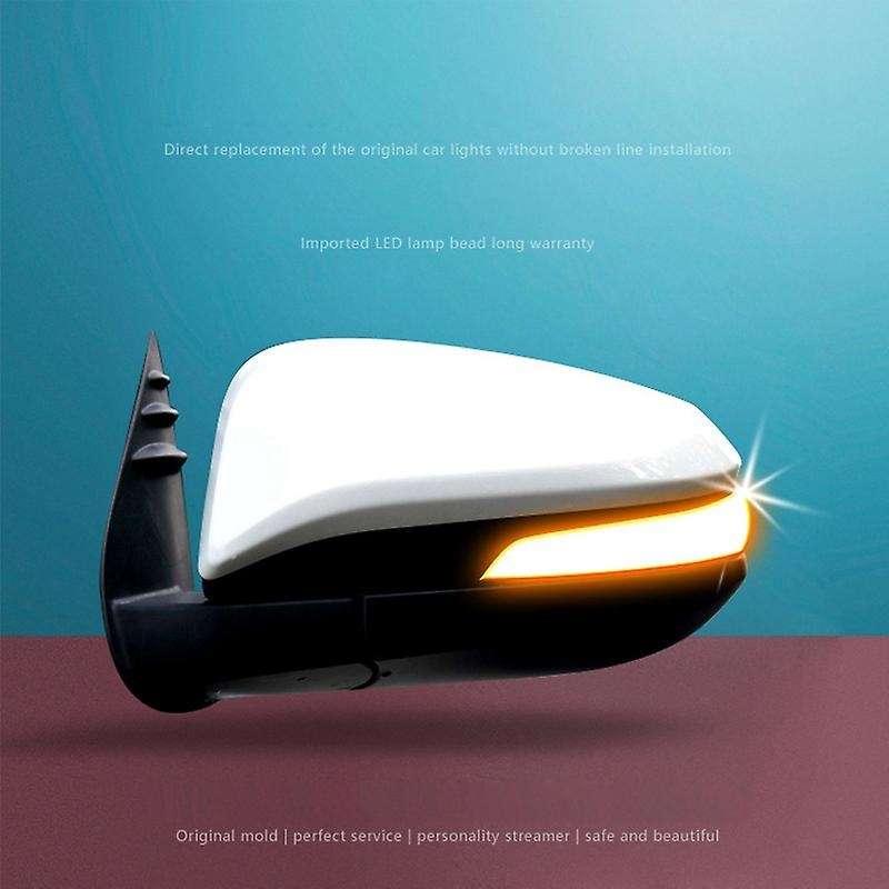 for Fortuner 2016-2019 Side Rear View Mirror Indicator LED Dynamic Turn Signal Light Sequential Lamp