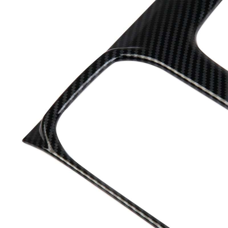 for Frontier 2022-2024 Center Console Gear Shift Cup Holder Panel Cover Trim Accessories ,abs Carbo
