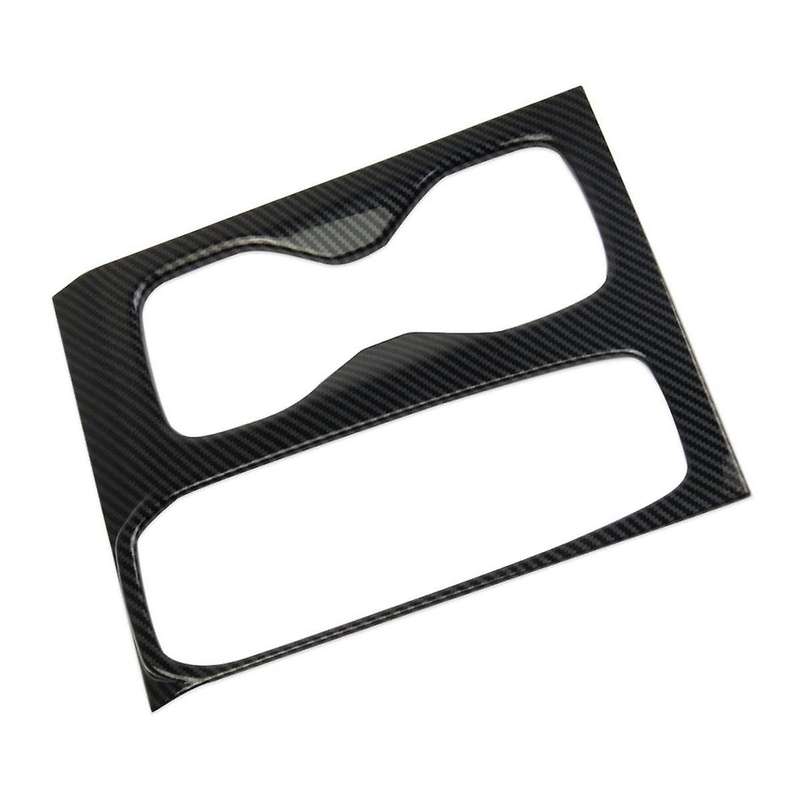 for Frontier 2022-2024 Center Console Gear Shift Cup Holder Panel Cover Trim Accessories ,abs Carbo