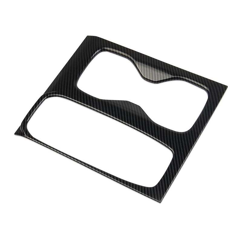 for Frontier 2022-2024 Center Console Gear Shift Cup Holder Panel Cover Trim Accessories ,abs Carbo