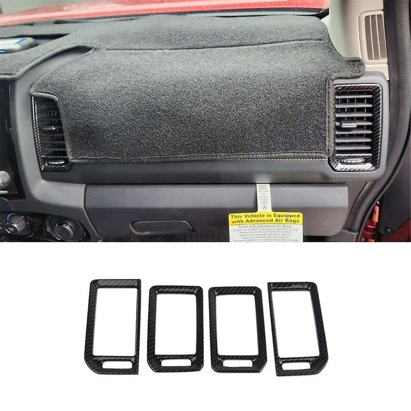 for Frontier 2022-2024 Center Console Air Outlet Vent Cover Trim Interior Accessories ,abs Carbon F
