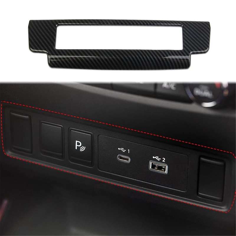 for Frontier 2022-2024 Car Center Console Button Usb Panel Cover Trim Interior Accessories ,abs Car