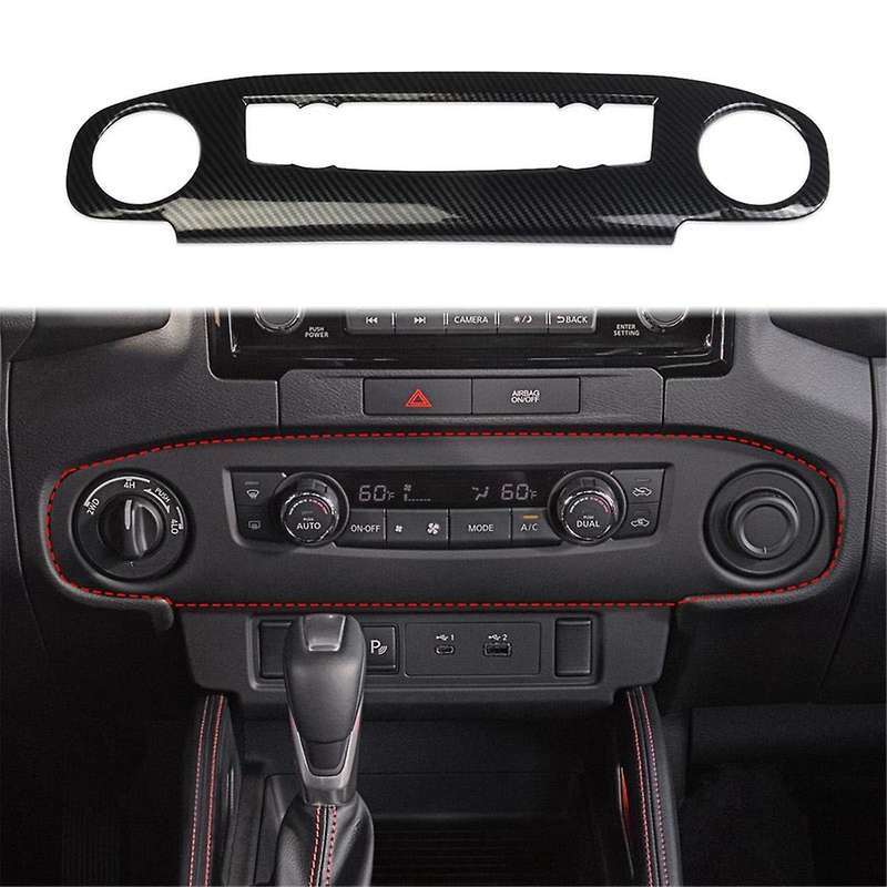 for Frontier 2022-2024 Center Console Air Conditioner Switch Panel Ac Cover Trim Accessories ,abs Ca